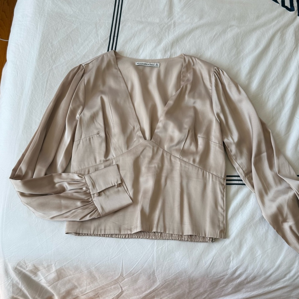 Abercrombie & Fitch Light Tan Blouse